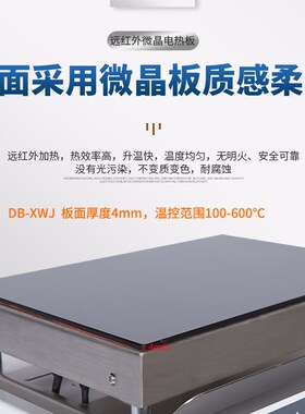 力辰科技不锈钢电热恒温加热板数显防腐预热平台石墨电热板实验室