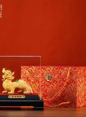 大明匠绒摆沙金招铜貔貅件玄关客厅装饰品乔迁新财居fgpx-022礼品