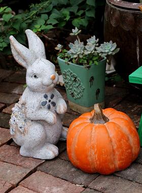 万圣节户外模拟南瓜装饰农场庭院花园装饰商场展示花园景观雕塑