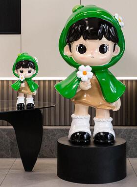 客厅装饰摆件高级感轻奢风沙发边电视柜旁大型落地装饰品送朋友