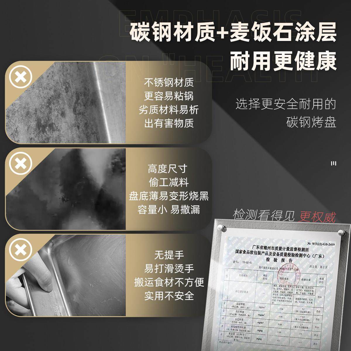 家庭版烤鱼专用烤盘托 托盘锅长方形家用电磁炉瓦斯炉装烤鱼盘子,淘宝优惠券,粉丝福利购,淘宝优惠卷