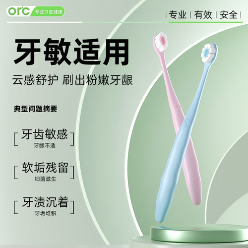 高端小头牙刷软毛成人超细超软牙周炎牙齿敏感专用孕妇家庭装家用 - 图0