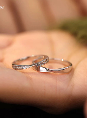 莫比乌斯戒指情侣对戒高级感轻奢