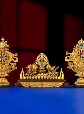 慧宝百宝总集七珍八宝八吉祥组合百宝座宝瓶纯铜五妙欲供奉套装