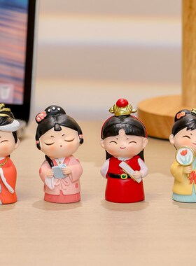 爱红楼梦物公仔房间装饰品家居客厅办公室工位治愈系