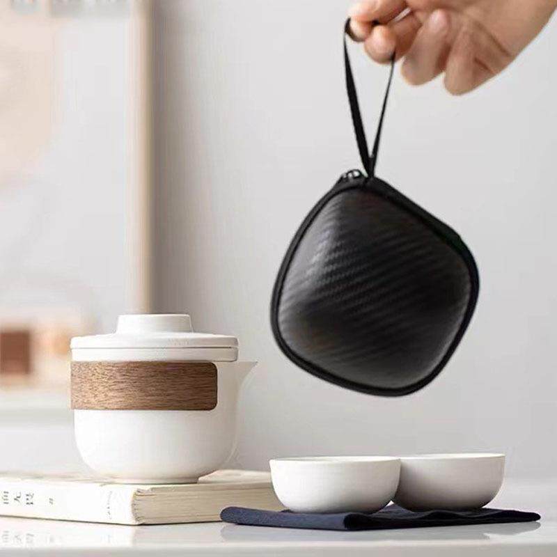 Travel-style tea set small set portable quick cup outdoor dew 001 camp travel teapot cup one pot