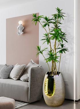 点道创意ins家居装饰循环流水喷泉盆景办公室落地北欧加湿器摆件