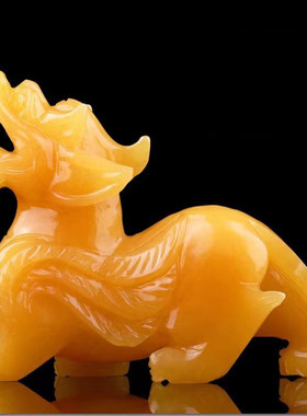 天然黄玉貔貅摆件镇宅玉石办公室客厅店铺高端乔迁新居开业送礼品