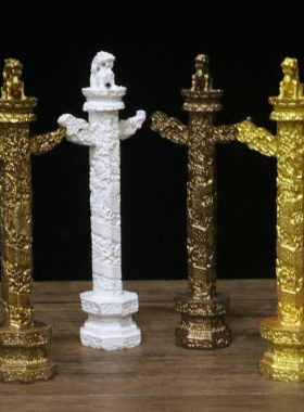 中华华表天安门中华柱流云龙柱办公室客厅家居装饰手工艺术品