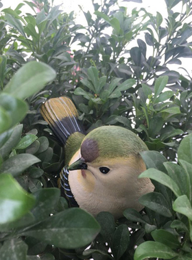 园装饰庭院阳台客厅电视柜摆设园艺树脂小动物仿真小鸟假鸟