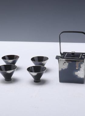 新中式大理石托 讬盘茶具组合装饰客厅茶室茶几书房样板间桌面装