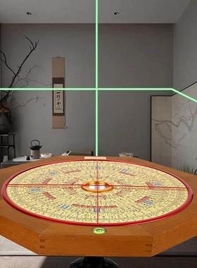 吉瑞堂九寸金丝楠木罗盘三元三合综合盘专业用指南针高精度罗经仪