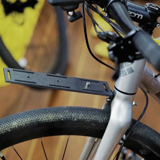 公路车后货架瓜车前货架砾石公路车装备瓜车拓展板水壶架延长前叉