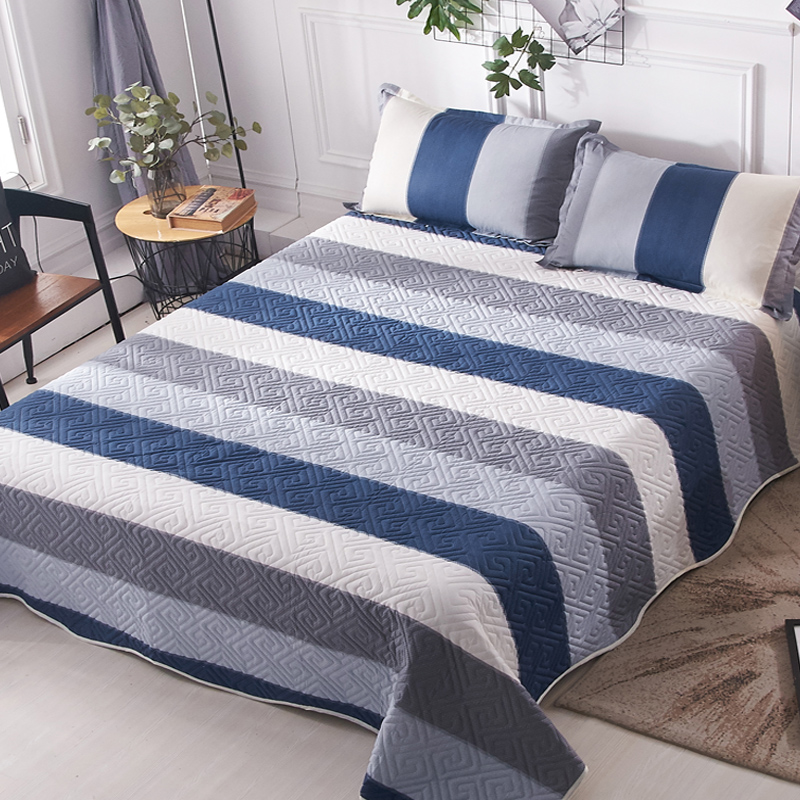 夹棉加厚床单单件床盖纯棉被单女男单人双人全棉铺盖1.8m秋冬季款 - 图0