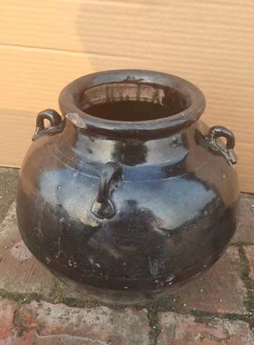 民俗老物件农村摆件酒坛子陶罐老罐子腌菜罐怀旧收藏民宿农家乐