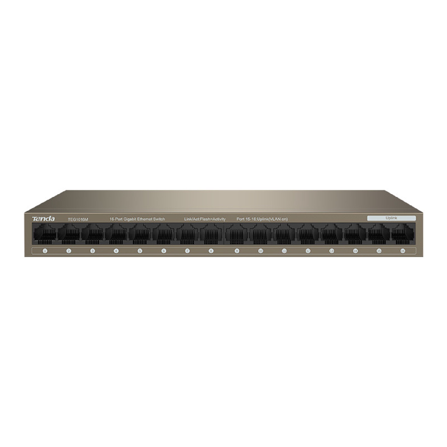 Tenda腾达TEG1016M网络分线器16口监控1000M全千兆交换机Switch - 图0