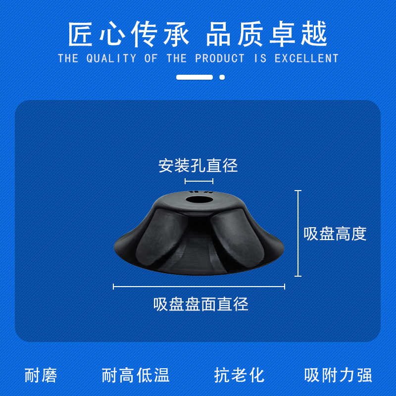 机械手真空吸盘ESS/ESV扁平型吸盘ESS-2/4/6/8/10/20/30/40/50- - 图1