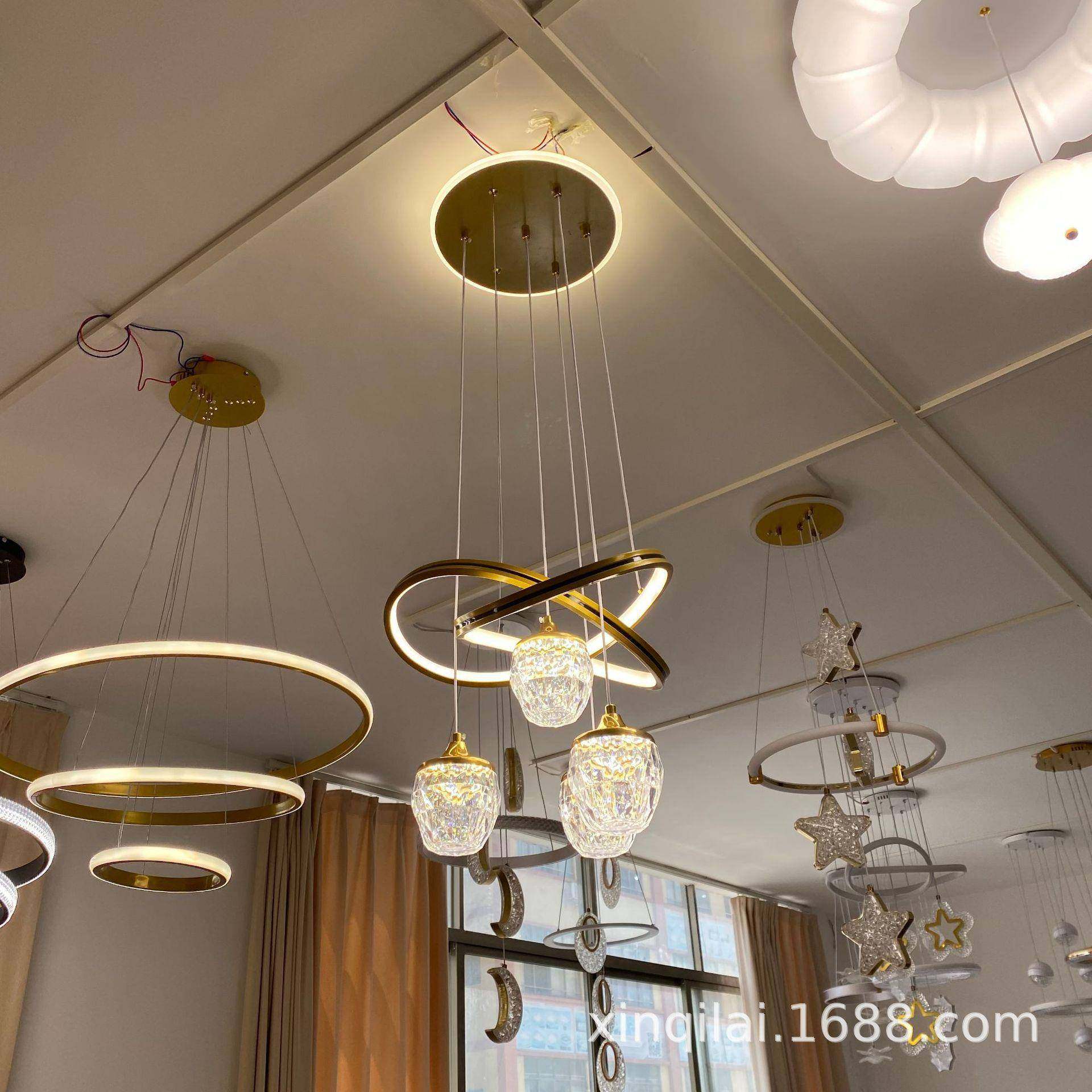 法式轻奢餐厅吊灯现代简约客厅灯2024新款网红装饰led灯中山灯具,淘宝优惠券,粉丝福利购,淘宝优惠卷