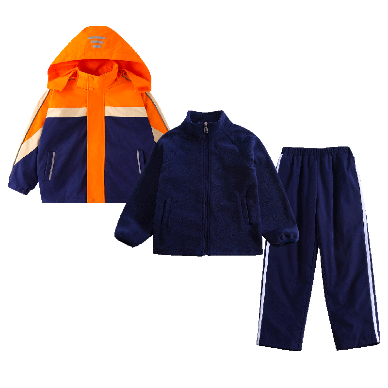 儿童班服2025新款男女童运动套装中大童休闲外套卫衣卫裤三件套,淘宝优惠券,粉丝福利购,淘宝优惠卷