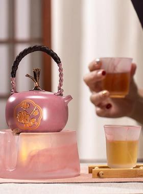 朱炳仁铜 放轻松没烦恼铜壶茶器套装明前茶季礼盒生日送礼