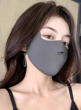 防晒口罩女防紫外线高颜值2026新款夏季无痕护眼角冰丝遮阳面罩