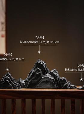 鱼缸假山摆件配件造景假山盆景摆件流水造景假山装饰品小摆件招财