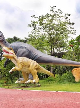 户外仿真恐龙雕塑玻璃钢公园景区商场游乐场售楼处幼儿园装饰摆件