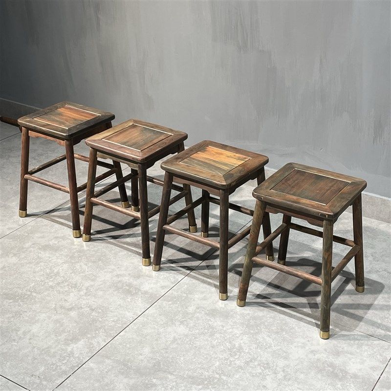 老挝大红酸枝餐凳实木矮凳成人换鞋凳红木四方凳交趾黄檀凳子,淘宝优惠券,粉丝福利购,淘宝优惠卷