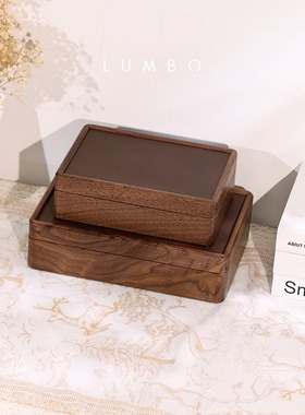 木革首饰盒/创木工坊胡桃木实木精致三金结婚饰品盒项链手镯盒