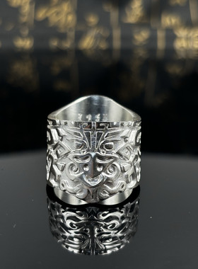 纯银扳指九州天驱指环订做银戒指指环扳指铁甲依然在纪念版银饰