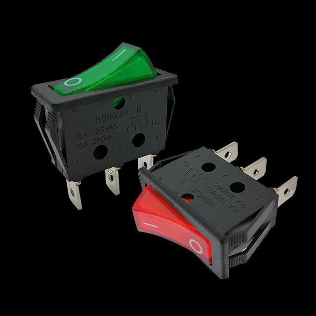 Genuine Hongju ship type switch R210 power switch KCD1/KCD3/KCD4 2-leg/3-leg/4-leg