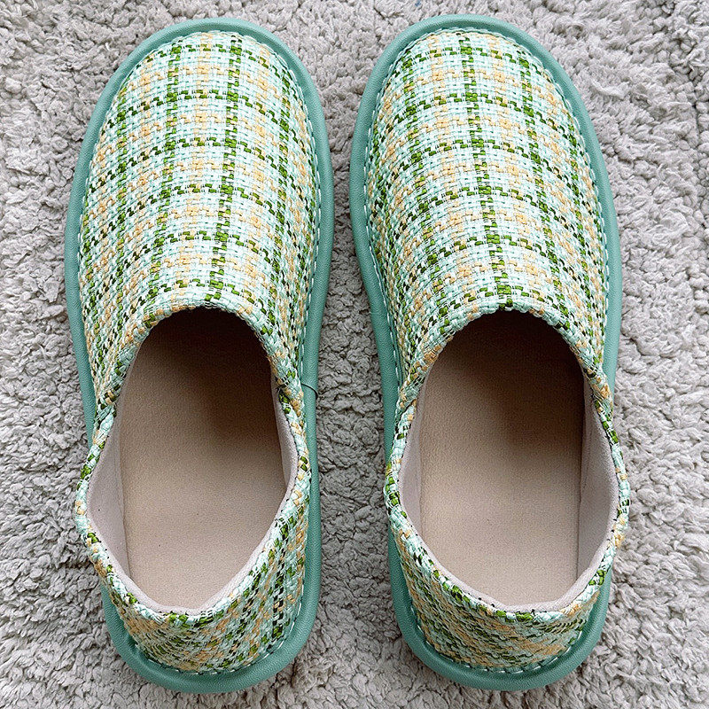 做月子拖鞋保暖布艺包跟拖鞋男女家用卧室内防滑软底地板棉鞋,淘宝优惠券,粉丝福利购,淘宝优惠卷