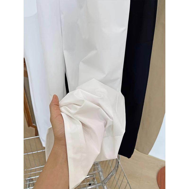 2025春季新款大码女直筒显瘦百搭时尚松紧腰九分阔腿裤,淘宝优惠券,粉丝福利购,淘宝优惠卷