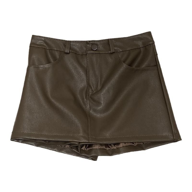 辣妹pu皮超女春季2025新款显瘦防走光包臀小个子皮裤裙潮,淘宝优惠券,粉丝福利购,淘宝优惠卷