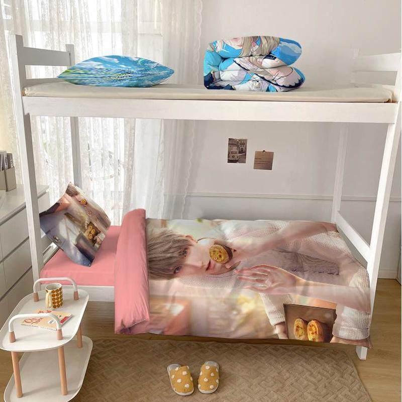 宿舍三件套开学一恋定制床垫被学生沈星回子整套与深空六件套枕芯,淘宝优惠券,粉丝福利购,淘宝优惠卷