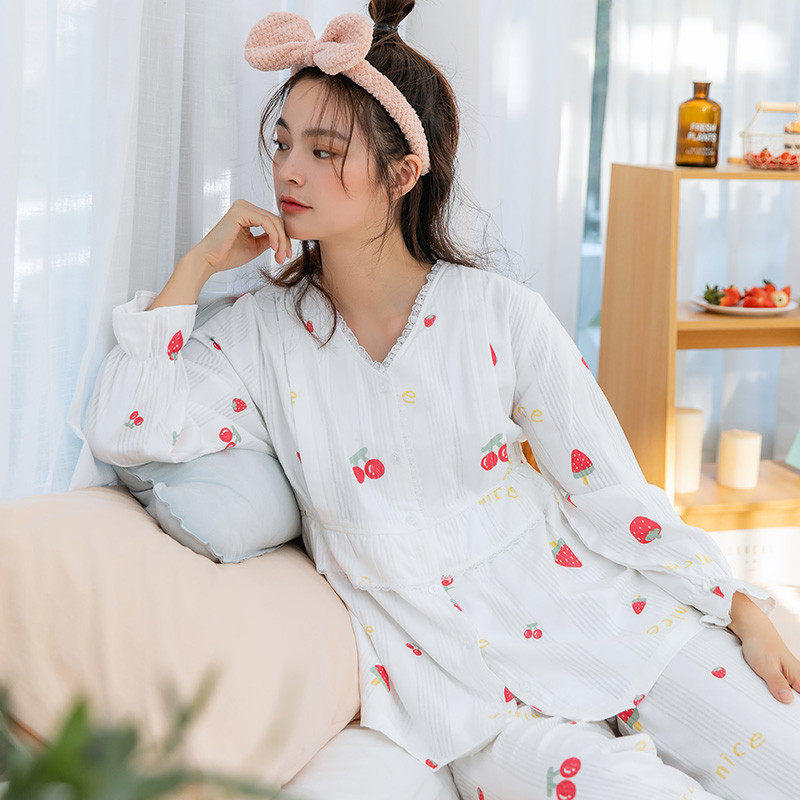 咕羊羊月子服夏季薄款8月份产后棉纱布透气春秋款孕妇居服女,淘宝优惠券,粉丝福利购,淘宝优惠卷