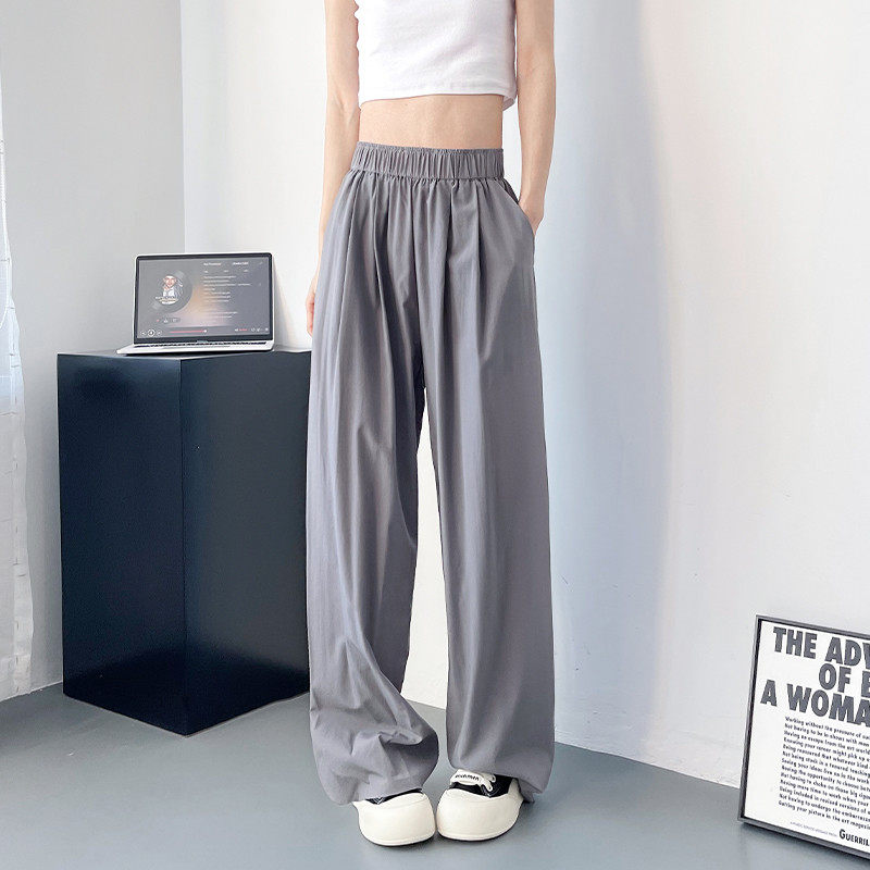 冰丝透气速干阔腿裤女夏季大码胖mm宽松显瘦遮肉直筒裤,淘宝优惠券,粉丝福利购,淘宝优惠卷