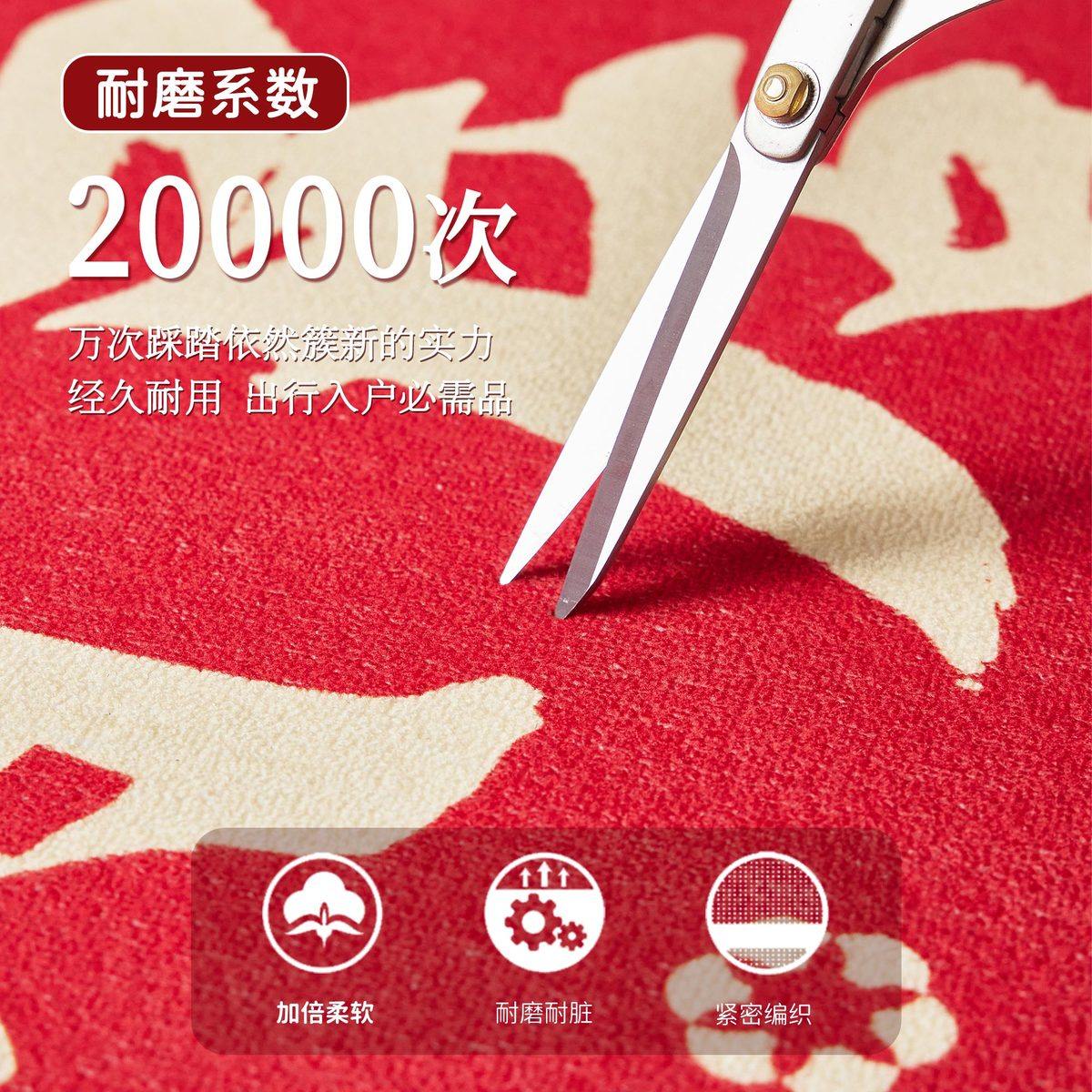 入户门地垫红色进门玄关脚垫耐脏免洗可裁剪门口地毯新居入宅门垫,淘宝优惠券,粉丝福利购,淘宝优惠卷