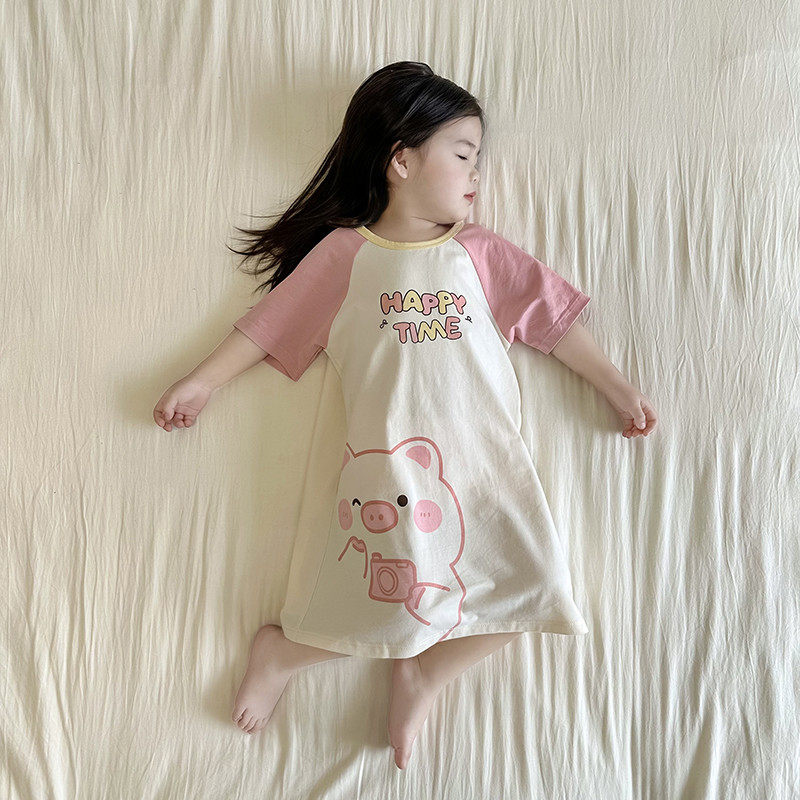 睡裙儿童夏款宝宝可爱防踢夏季薄款女孩夏纯棉公主睡衣,淘宝优惠券,粉丝福利购,淘宝优惠卷