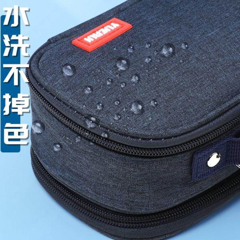 小学生铅笔袋三帆布男孩子大容量笔盒超学生层文具盒笔袋男拉链高,淘宝优惠券,粉丝福利购,淘宝优惠卷