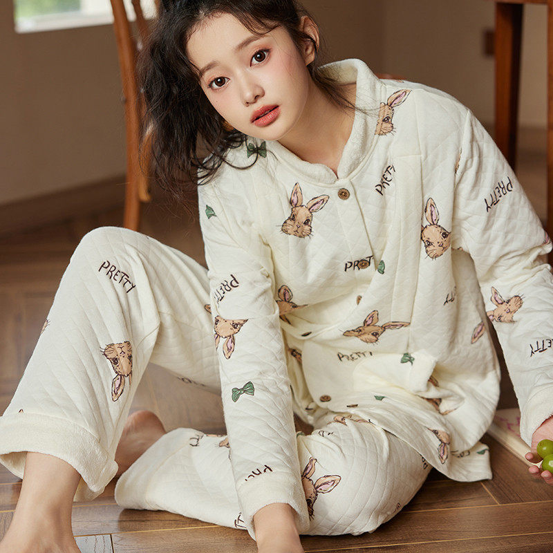 珈莹艾空气棉月子服秋冬纯棉产后哺乳家居服春秋孕产妇睡衣套装,淘宝优惠券,粉丝福利购,淘宝优惠卷