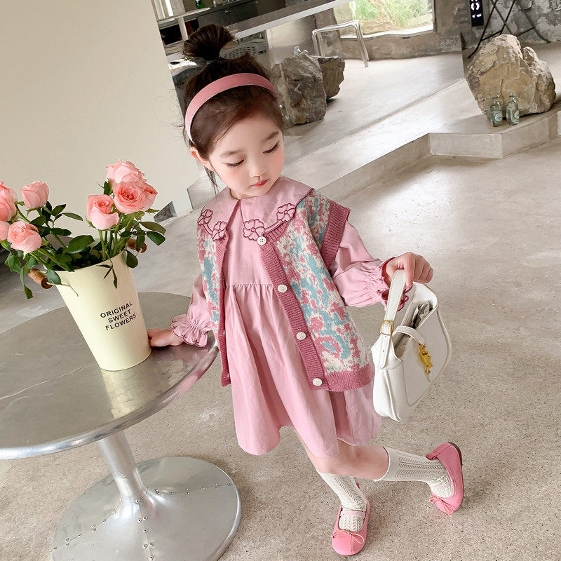 套装春季2025新款儿童洋气毛衣马甲时髦宝宝春装两件套,淘宝优惠券,粉丝福利购,淘宝优惠卷