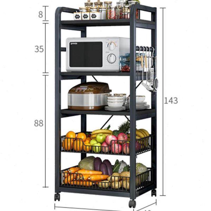 厨房置物架可移动多层落地式用货架烤箱微波炉整理一件收纳,淘宝优惠券,粉丝福利购,淘宝优惠卷