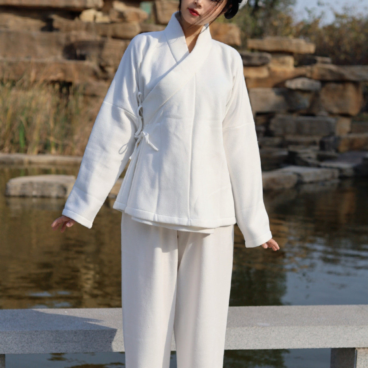 加绒加特厚中衣裤秋冬保暖内搭日常居家休闲大码白色男女交领,淘宝优惠券,粉丝福利购,淘宝优惠卷