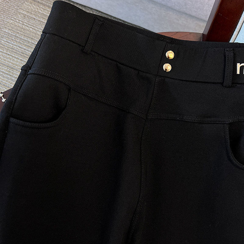 特大码加绒小黑裤300斤胖mm冬季厚款弹力打底女外穿显瘦,淘宝优惠券,粉丝福利购,淘宝优惠卷