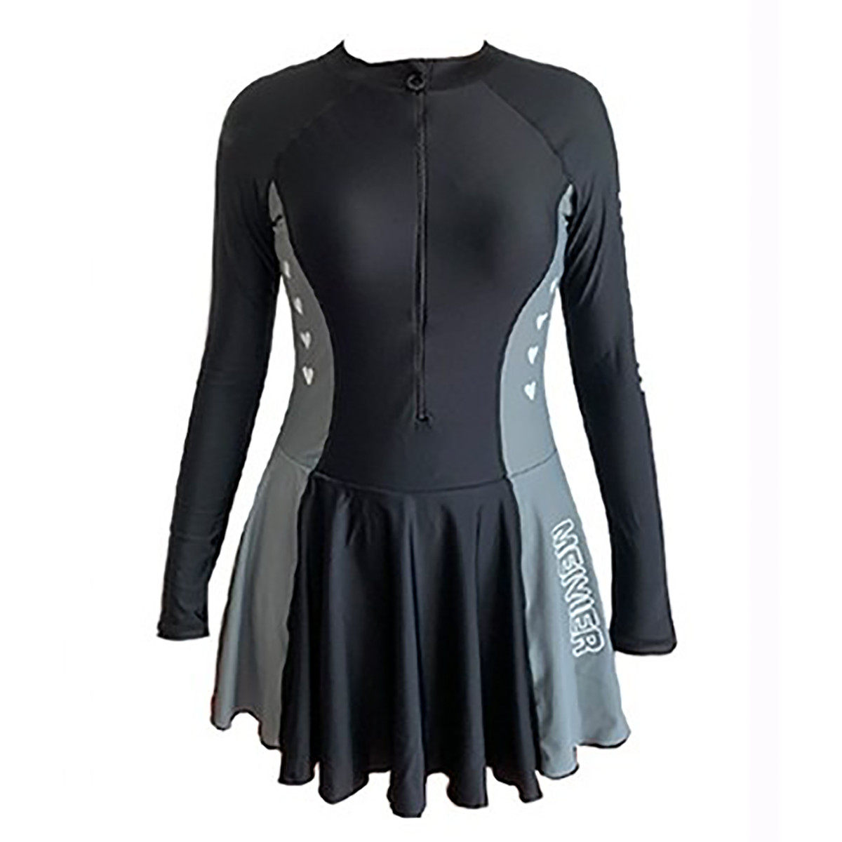 泳衣女夏季微胖女孩保守塑身大码显瘦遮肚连体长袖速干潜水服,淘宝优惠券,粉丝福利购,淘宝优惠卷