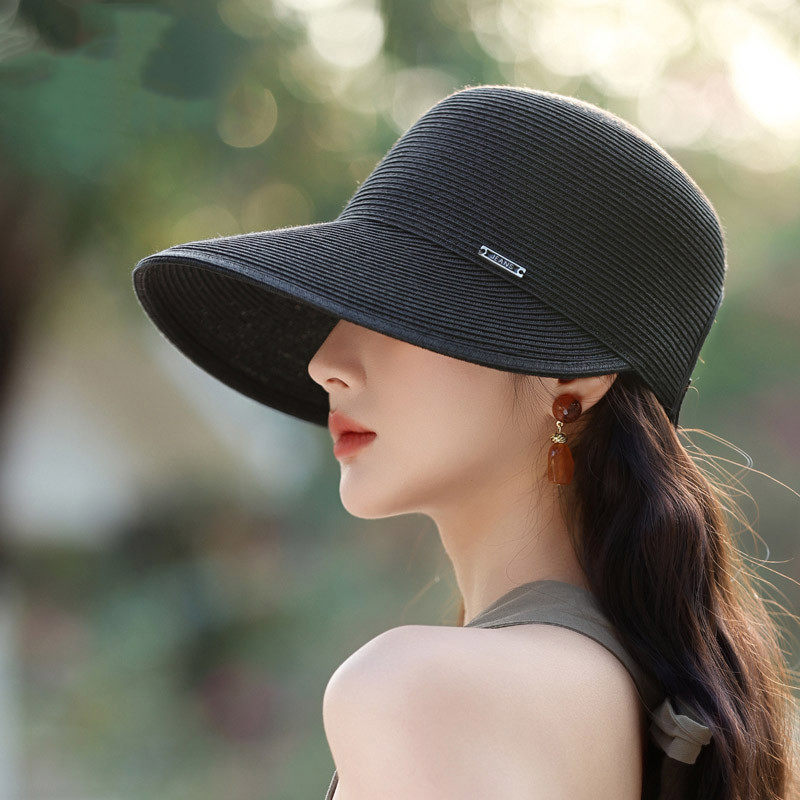 宽沿鸭舌草帽女春夏季旅游度假透气子海边游玩可折叠太阳帽,淘宝优惠券,粉丝福利购,淘宝优惠卷