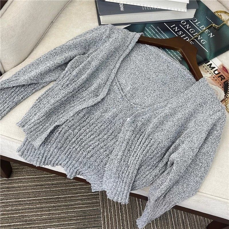 2023早秋渐变开衫两件套时尚套装毛衣韩版温柔系女,淘宝优惠券,粉丝福利购,淘宝优惠卷