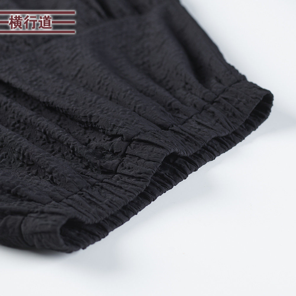 女夏季中长款松紧腰宽松显瘦休闲外穿大码下装黑女夏天,淘宝优惠券,粉丝福利购,淘宝优惠卷