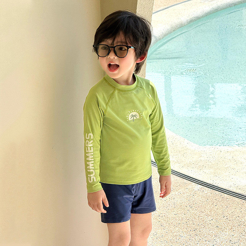 儿童泳衣男童游泳衣夏季分体泳装长袖2025新款男孩泳裤套装潜水服,淘宝优惠券,粉丝福利购,淘宝优惠卷